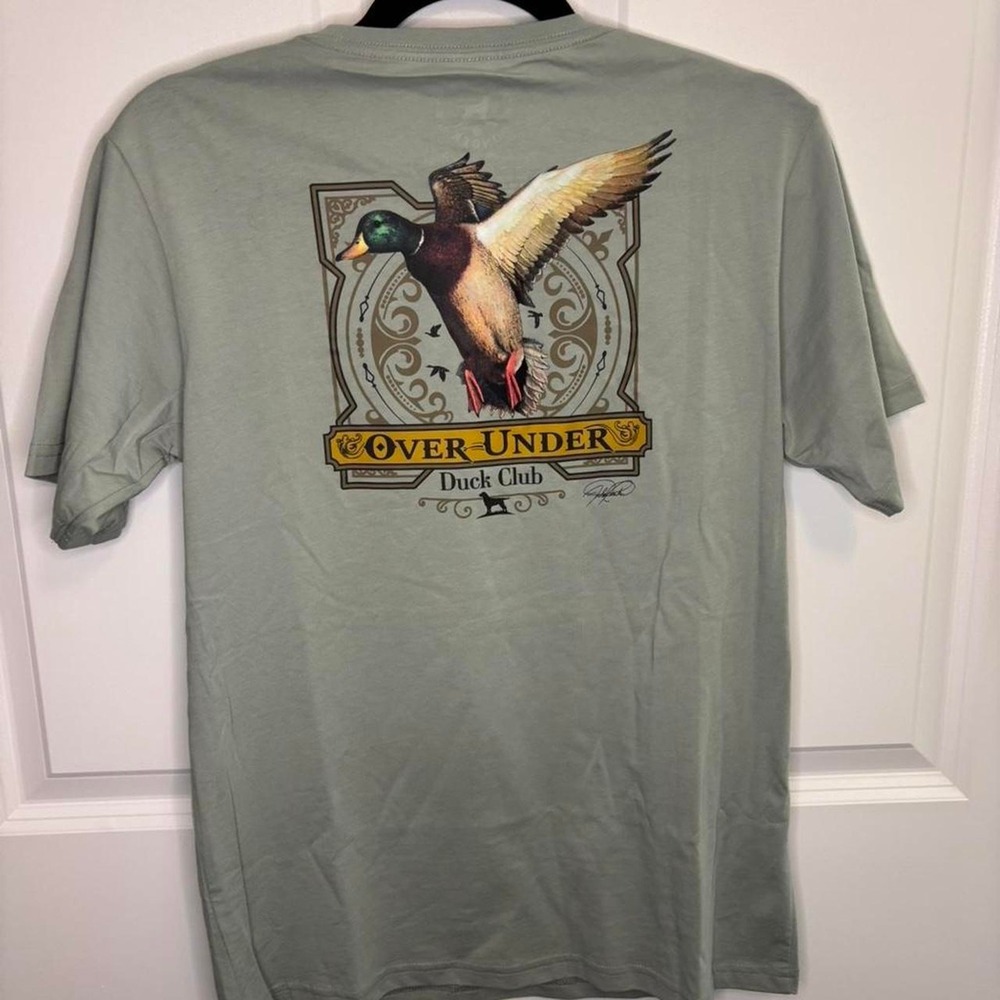 Over‎ Under Duck Club green T-Shirt Youth Size XL
